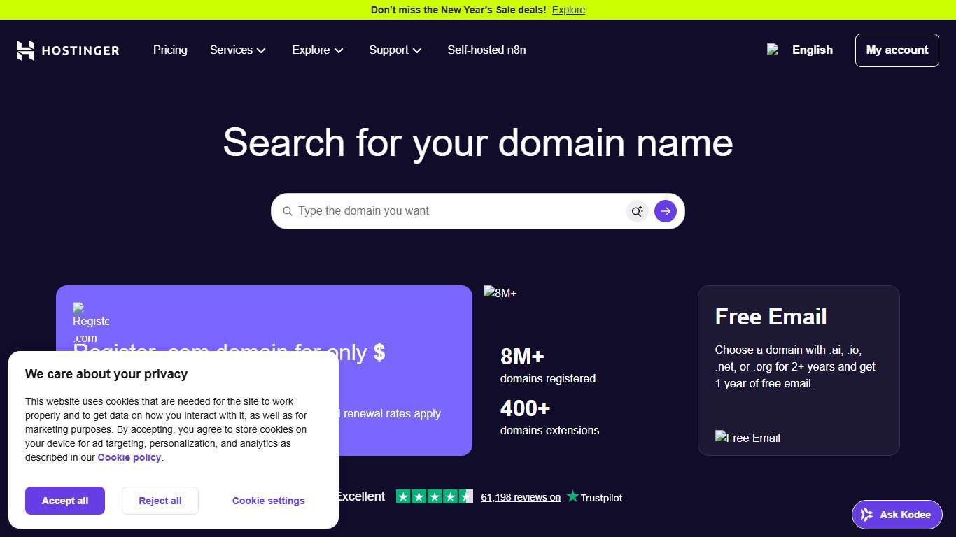 Domain Name Search – Check and Buy a Domain In Minutes