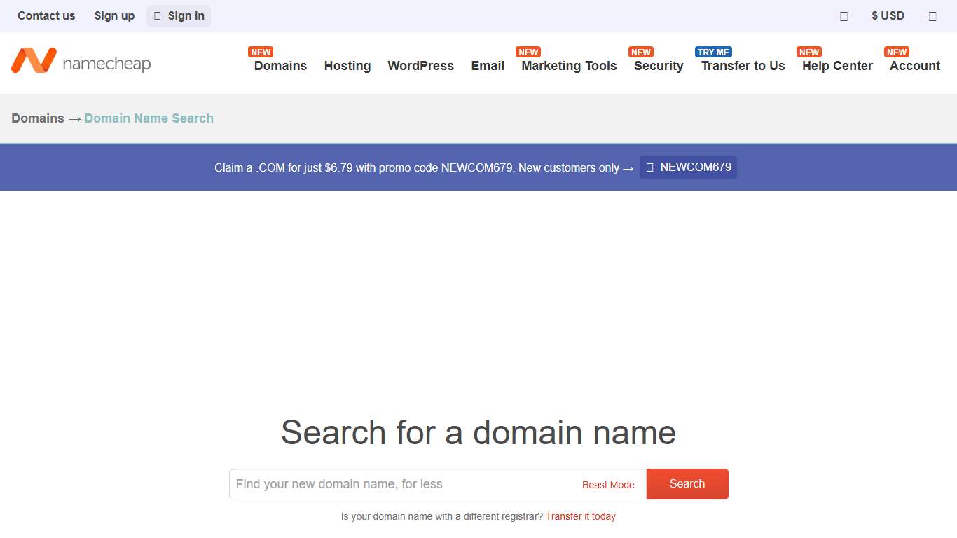 Domain Name Search Free Check Domain Availability Tool - Namecheap
